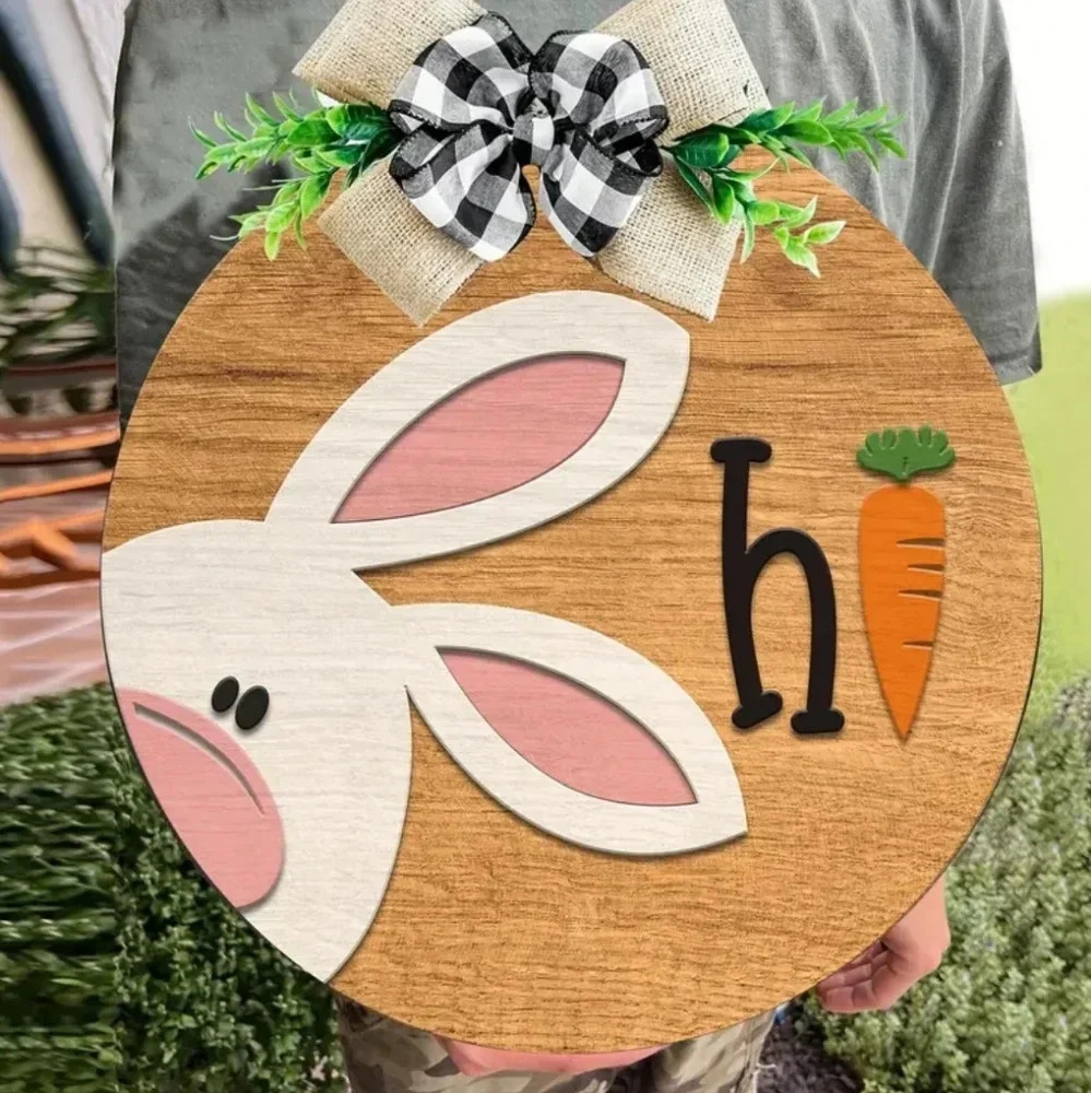 Easter "hi" Door Sign - Picture 3 of 3